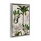 Stupell Industries Vintage Monkey & Plants Framed Floater Canvas Wall Art Design by Vision Studio